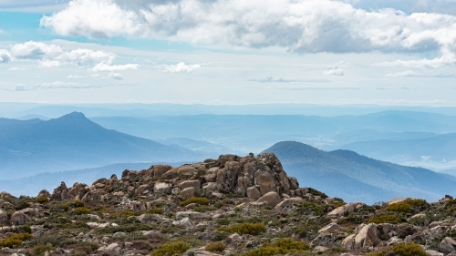 View from Mount Wellington, Tasmania - Australian Stock Image