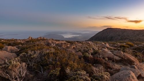 View from Mount Wellington, Tasmania - Australian Stock Image