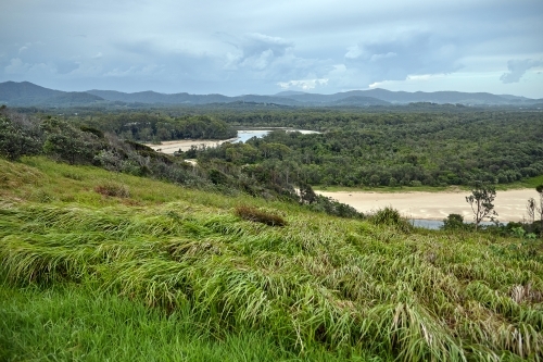 View of coastal headland - Australian Stock Image