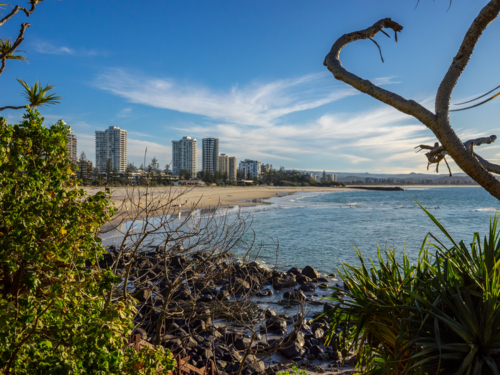 View of Coolangatta on the Gold Coast, Queensland - Australian Stock Image
