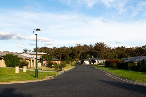 View of urban street in a country town - Australian Stock Image