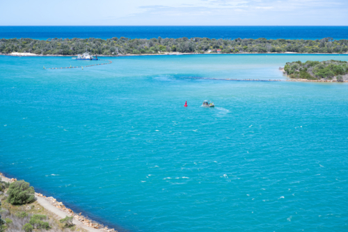 View over Lakes Entrance - Australian Stock Image