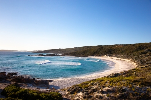 View over Native Dog Beach at Bremer Bay - Australian Stock Image