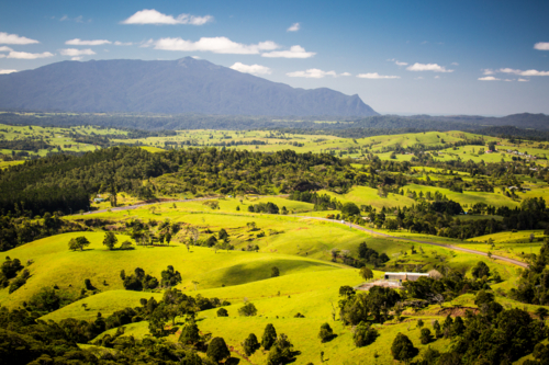 view point near Millaa Millaa over the Atherton Tablelands in Queensland, Australia - Australian Stock Image