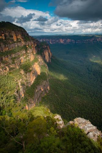 Views from Mt Banks near Mt Wilson in the Blue Mountains National Park - Australian Stock Image