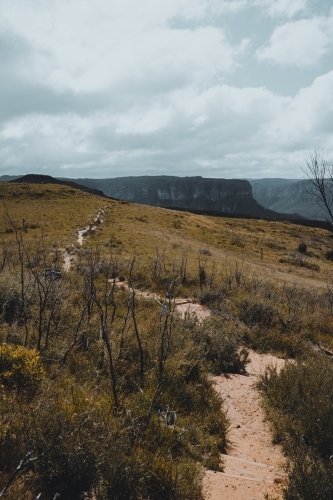 Views of the Lockleys Pylon Walking Track towards the summit. - Australian Stock Image