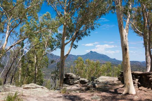 Views over the Warrumbungle National Park - Australian Stock Image