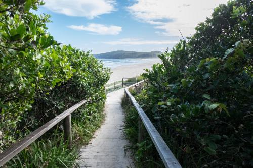 Walking path to beach - Australian Stock Image