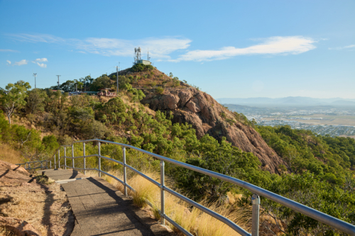 Walking track on Castle Hill, Townsville - Australian Stock Image