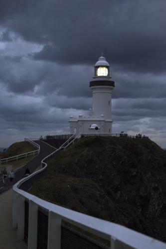 Walkway leading to the lighthouse - Australian Stock Image