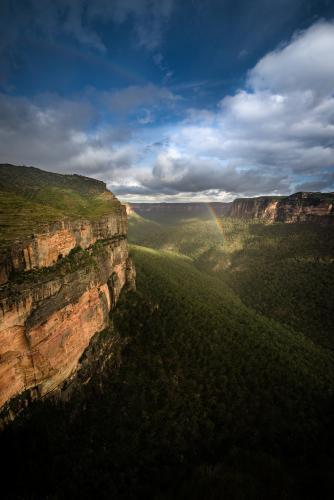 Walls lookout near Mt Wilson in the Blue Mountains National Park - Australian Stock Image