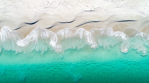 Water dancing as it returns to the ocean - Australian Stock Image