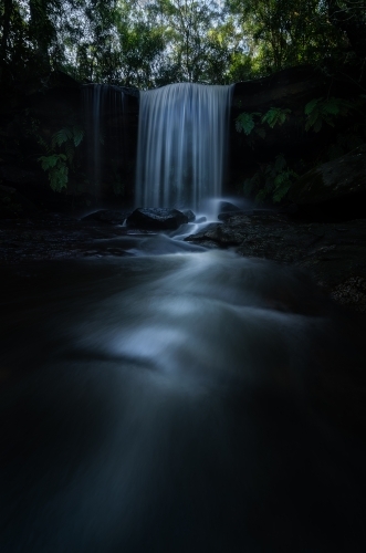 Waterfall flowing