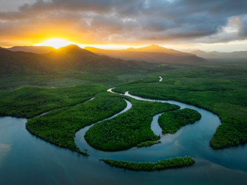 Waterways of the Hinchinbrook Channel - Australian Stock Image