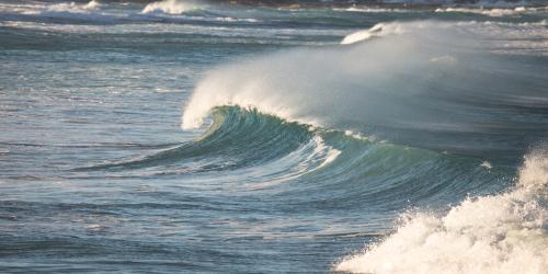 wave breaking at the beach - Australian Stock Image