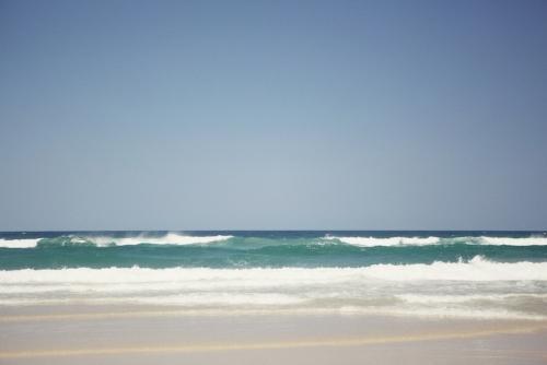 Waves at the Beach - Australian Stock Image