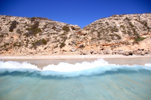 Waves Crashing on the Beach - Australian Stock Image