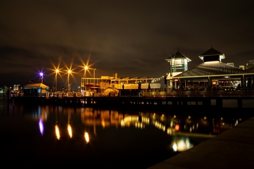 wharf at night