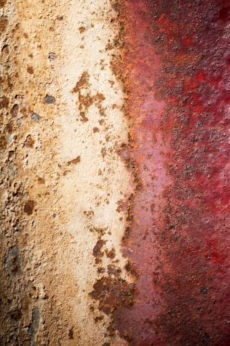 White and red rust - Australian Stock Image
