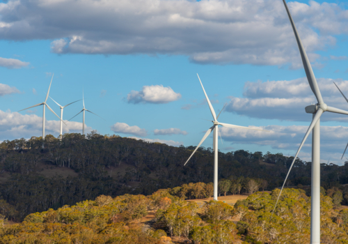 white rock wind farm outside Glen Innes in northern new south wales, australia - Australian Stock Image