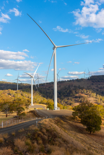 white rock wind farm outside Glen Innes in northern new south wales, australia - Australian Stock Image