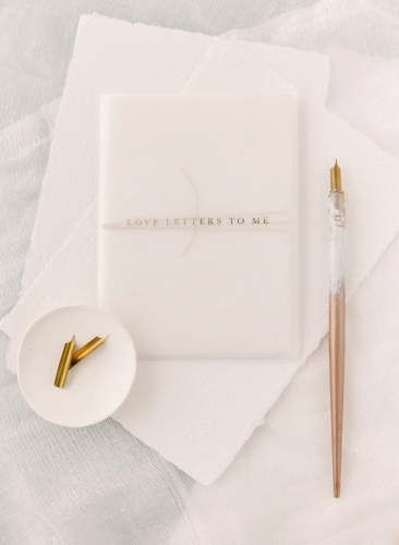White Stationeries Love Letters To Me - Australian Stock Image
