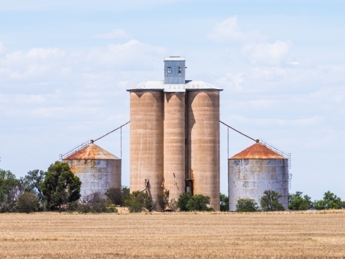 Wimmera grain silos - Australian Stock Image