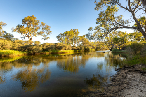 Wimmera River Dimboola - Australian Stock Image