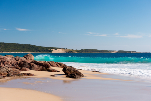 Wyadup Beach Crashing Wave - Australian Stock Image