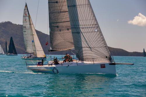 Yacht racing at Hamilton Island Race Week. - Australian Stock Image
