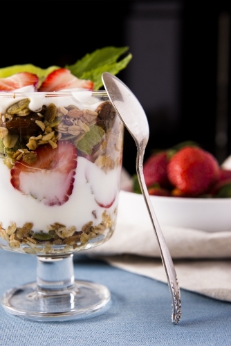 Yogurt With Strawberries