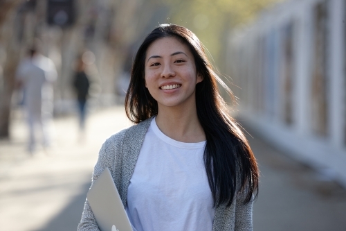 Young Asian female university student - Australian Stock Image