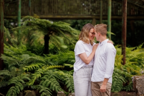 Young couple together at park - Australian Stock Image