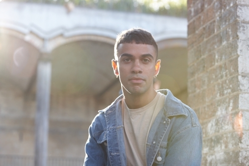 Young Indigenous Australian man - Australian Stock Image