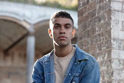Young Indigenous Australian man - Australian Stock Image