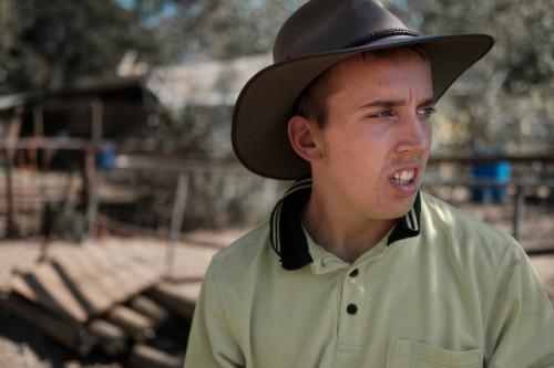 Young Stockman - Australian Stock Image